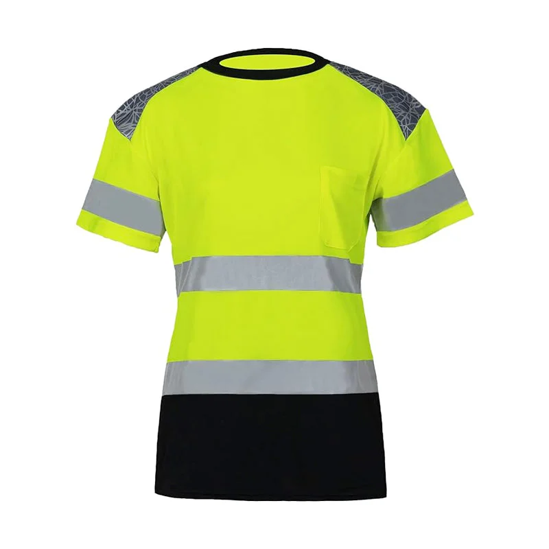 T2203 ANSI/ISEA Women Class 3 Hi Vis Work Safety Shirt For Ladies