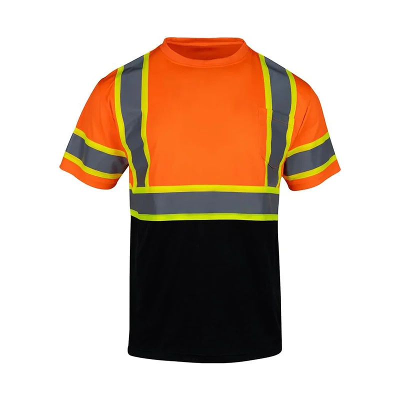 T001B Construction Work Class 2 Reflective Hi Vis Outdoor Safety Shirt