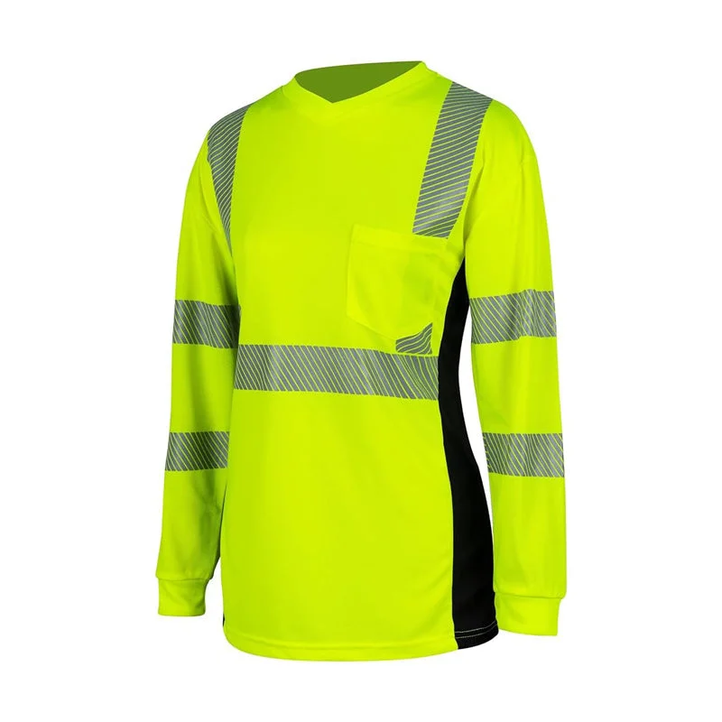 T2402 Breathable UPF Reflective Class 3 Women Safety Shirt