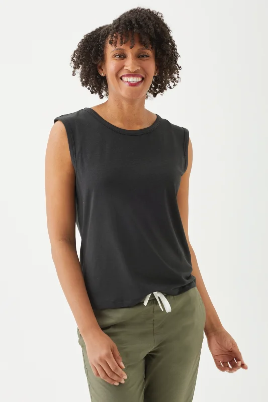 Women's Bamboo Cotton Sleeveless Tee-All Sales Final