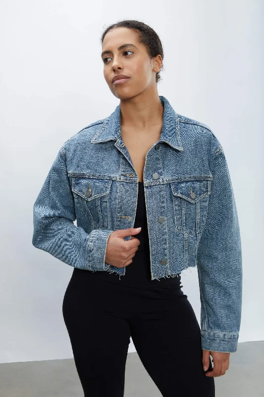 CROPPED DENIM JACKET