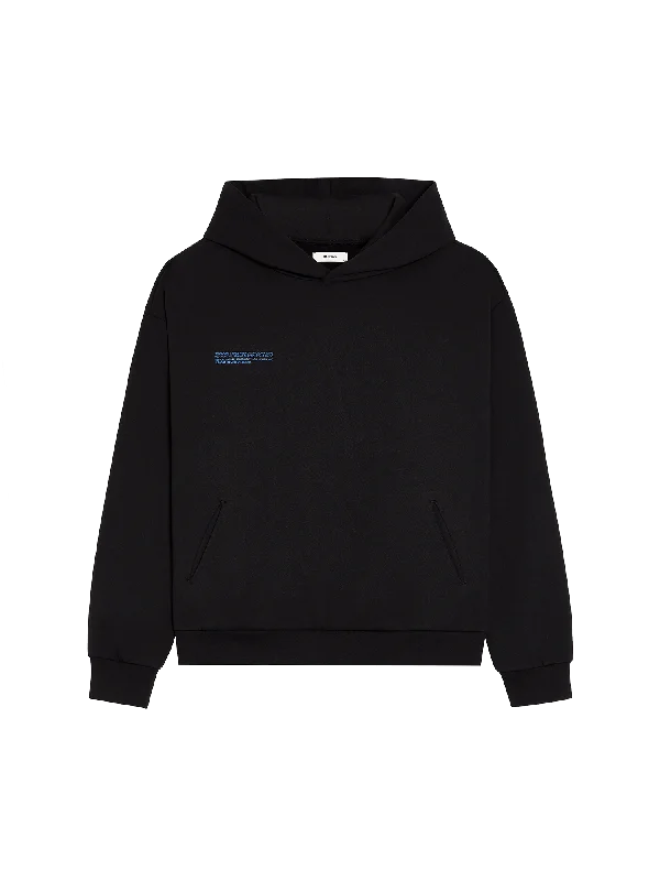 Womens In Conversion Cotton Hoodie—black