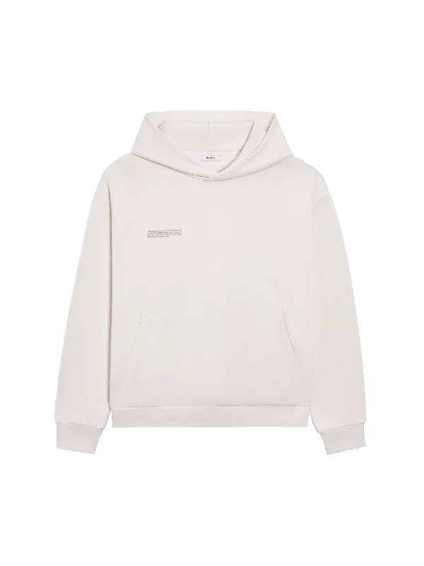 Womens In Conversion Cotton Hoodie—cotton white