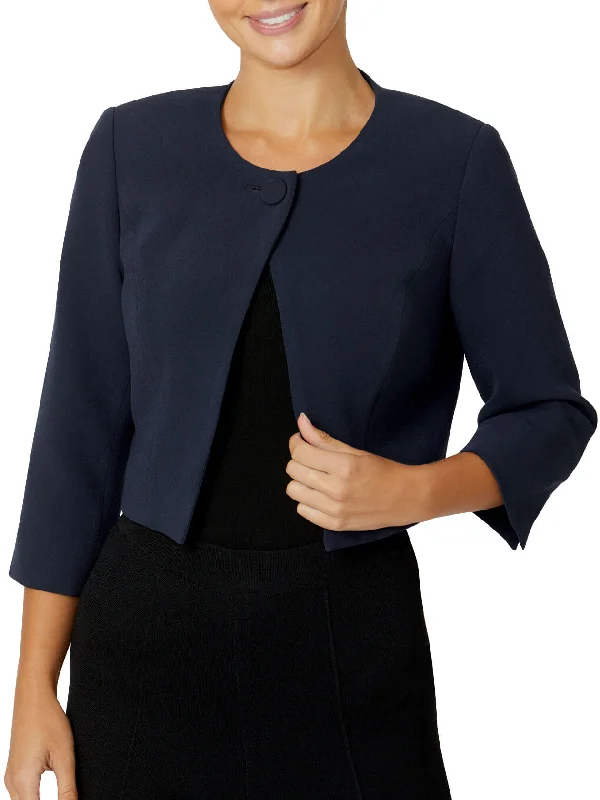 Jackie Navy Single Button Jacket