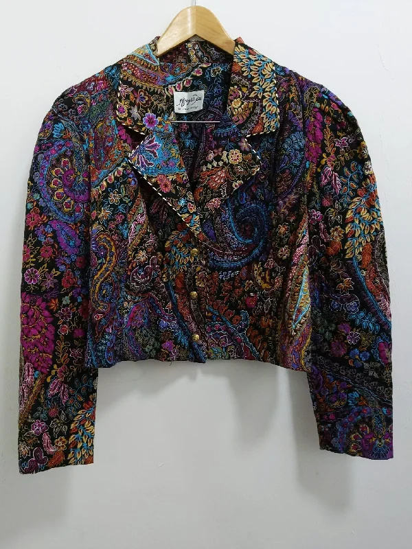 [M/L] Quilted Paisley Boxy Blazer