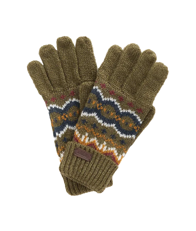 Case Fair Isle Gloves - Green