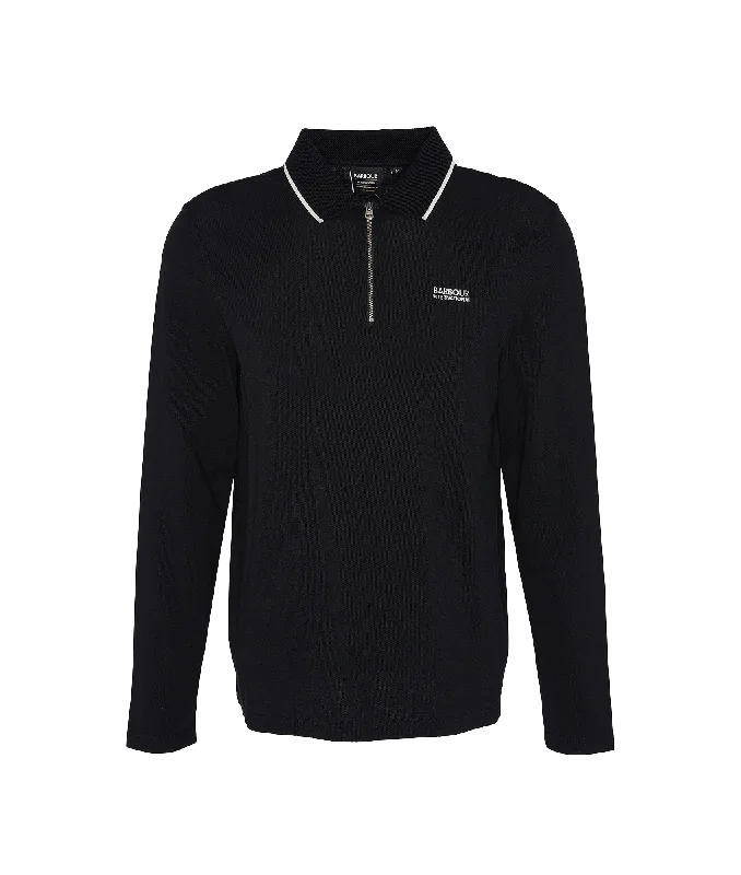 Hampstead Long-Sleeved Polo Shirt - Black