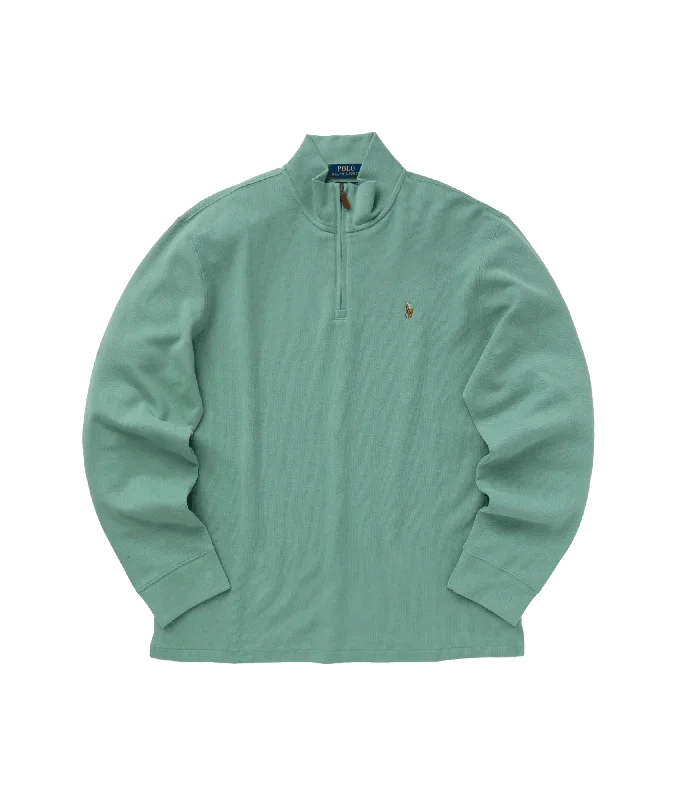 Estate-rib Quarter-zip Pullover - Green