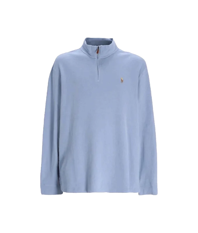 Estate-rib Quarter-zip Pullover - Blue