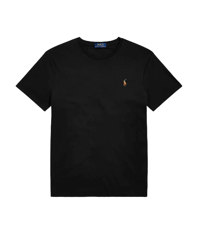 Custom Slim Fit Soft Cotton T-shirt - Black