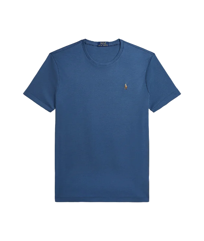 Custom Slim Fit Soft Cotton T-shirt - Blue