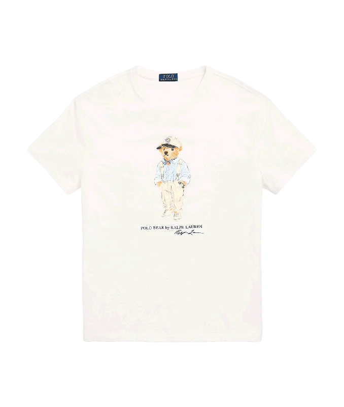 Classic Fit Polo Bear Jersey T-shirt - White