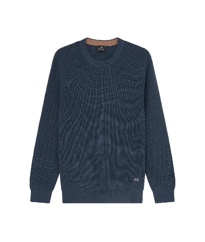 Crew Neck Sweater - Blue