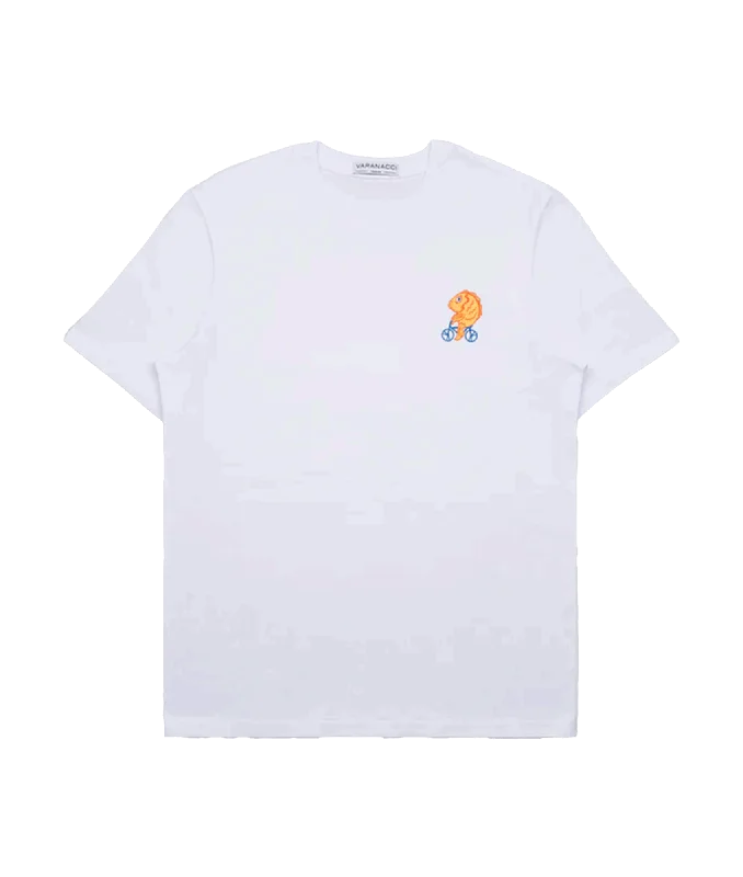 Fish On A Bike Tee - White