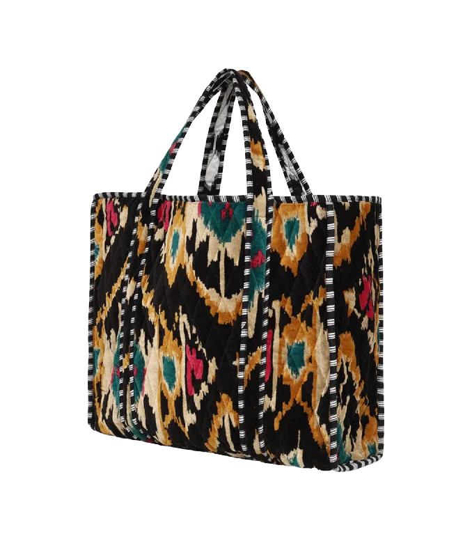 Ultimate Ikat Velvet Tote - Multi