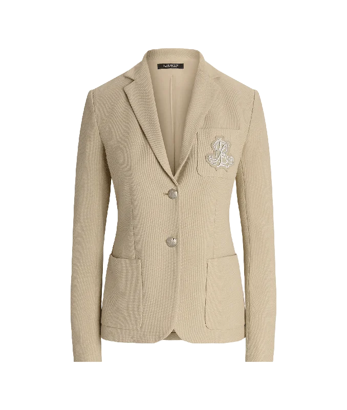 Bullion Jacquard Blazer - Beige