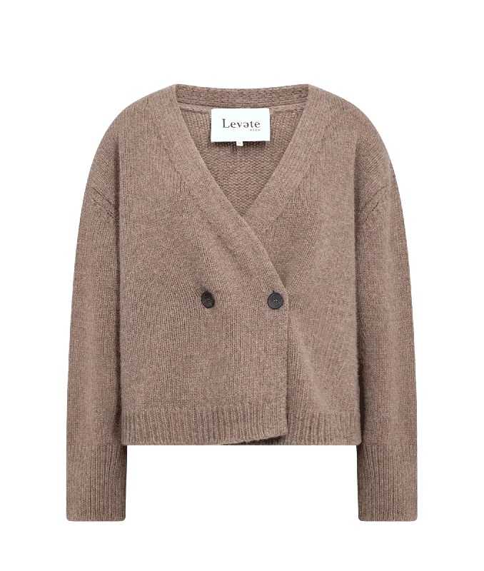 Perle Knitted Cardigan - Beige