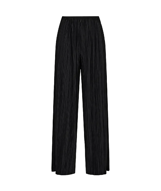 Nucassy Plisse Trouser - Black